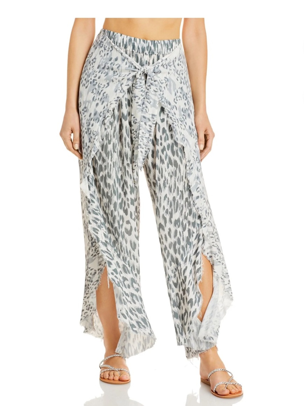 Surf Gypsy Printed Wrap Pants Swim Cover-up